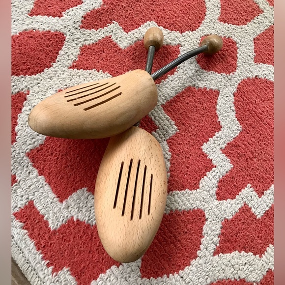 Mens Wooden Spring Foot Dress Shoe Forms Made In Germany 10-11 Display Storage - Picture 6 of 6